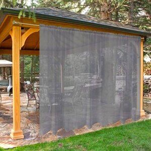 New Qty 2 100 " x 120".  SpaceDresser outside curtains.  Waterproof sheer fabric